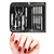 Kit Manicure Masculino Feminino Estojo 12 Peças Aço Inox