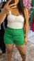 Short alfaiataria verde - loja online