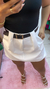 Short saia Feminino alfaitaria Branco - loja online