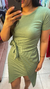 vestido verde laço com manguinha - Dona onça fashion