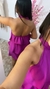 Vestido feminino de babado Roxo - comprar online