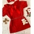Vestido Infantil Vermelho Com ursinho Moda Infantil Menina Moça Luxo Chic - comprar online