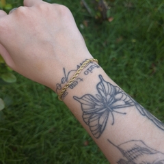 Pulseira baiano - AÇO DOURADO