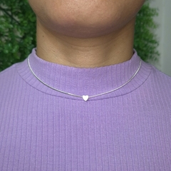 Choker rabo de rato e coração