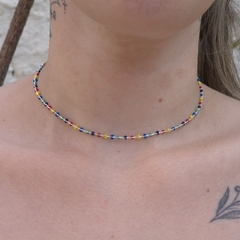 Choker miçangas coloridas - comprar online