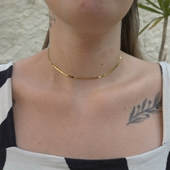 Choker corrente lisa