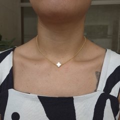 Choker Trevo - BANHO DE OURO - comprar online