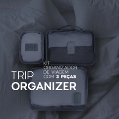 Organizador de Viagem Cinza - Trip Organizer 3un - comprar online