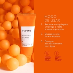 Gel de Limpeza Facial com Vitamina C – Vitamin C Cleanser 100ml - Oceane - loja online