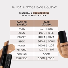 Imagem do Base em Bastão Escura Semi-Matte - Foundation Stick Almond Océane Edition 8g