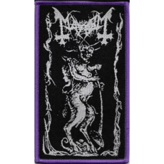 Mayhem - Demon Woven Patch Purple Border