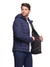 Jaqueta Masculina Puffer 6057 Marinho - Estilo e Conforto Impermeável com Gorro Removível"