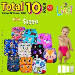 Pack 10 pañales ecológicos Lirol