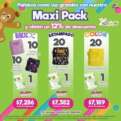 Pack 20 pañales ecológicos Ecopipo + 1 rollo de bambú