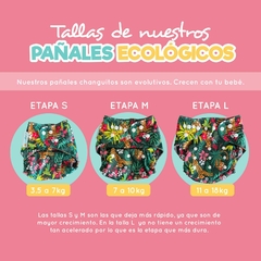 Pack 5 pañales ecológicos Changuitos en internet