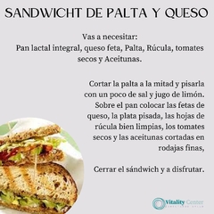 3 ideas de sandwich completos - gratuito - Vitality Center