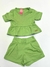 Conjunto texturizado verde menta