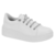 Tenis Vizzano Cadarço Straa Flatform Feminino - Branco