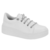 Tenis Vizzano Cadarço Straa Flatform Feminino - Branco - loja online