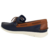 Sapato Mocassim Masculino Dockside Couro Estilo Naútico Free Way Senna - MARINHO na internet