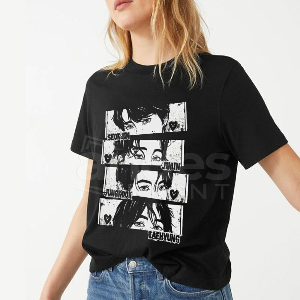 Camiseta Algodon BTS Grunge UNISEX Andes Print