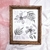 Quadro Decorativo Floral Monocromático