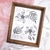 Quadro Decorativo Floral Monocromático - comprar online