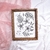 Quadro Decorativo Floral Monocromático - loja online