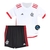 Kit Infantil do Flamengo II 2024/2025 Adidas - Branco com Vermelho