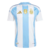 camisa-seleção-argentina-2024-25 -masculina-torcedor-adidas-+-Patch-de-campeão-do-mundo-branca-azul