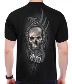 Playera Gótica Con Estampado De Calavera - comprar en línea