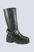 Bota Montaria Biker Boots Cano Alto Marrom Moda Europa - comprar online