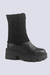 Bota Meia Cano Alto Coturno Botina Feminina Tratorado Trico - comprar online