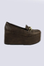 Mocassim Feminino Plataforma Veniz Bordo Oxford Hashem - loja online