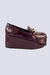 Mocassim Feminino Plataforma Veniz Bordo Oxford Hashem na internet