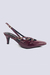 Sandalia Scarpin Salto Baixo Slingback Verniz Bico Fino - comprar online