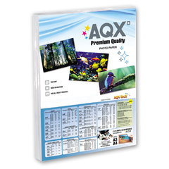 Papel Fotográfico Glossy Brillante A4 260grs por 100 Hojas AQX F156