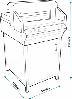 Guillotina alta capacidad DASA 800 Automática