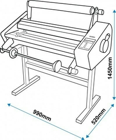 Laminadora profesional DASA LM650 con mesa - San Francisco