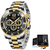 Lige relógios masculinos top marca de luxo relógio de aço inoxidável casual - comprar online