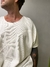 Imagem do camiseta oversized com recorte e bolso | M010