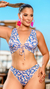 Biquini Vanessa Estampado Azul - 300579 - Lica Moda Praia