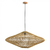 Pendente Ôtaki Ø80cm Rattan e Madeira Natural - Skylight SKY-4045G