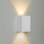 Arandela de Parede LED Effekt Retangular Facho Duplo Aberto Externo 3000K 8W Bivolt 12,1x9,1x6,1cm Policarbonato Branco - Stella STH6730/30 - comprar online