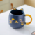 Caneca de Porcelana Gatinho com Orelhas 450ml - Preta na internet