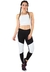 Conjunto Fitness Cropped Branco + Calça Fitness Preto Com Detalhe Branco | REF: LX057 - MB Moda e Acessórios