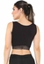 Cropped Fitness Preto Detalhe Elástico Preto Top | REF: CC18 - MB Moda e Acessórios