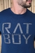 Camiseta Masculina Com Detalhes em Pedraria e Silk 394 - Rat Boy