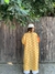 Kimono seda Ikat amarillo con naranja - comprar en línea