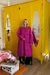 QUILTED SILK COAT ROSA en internet